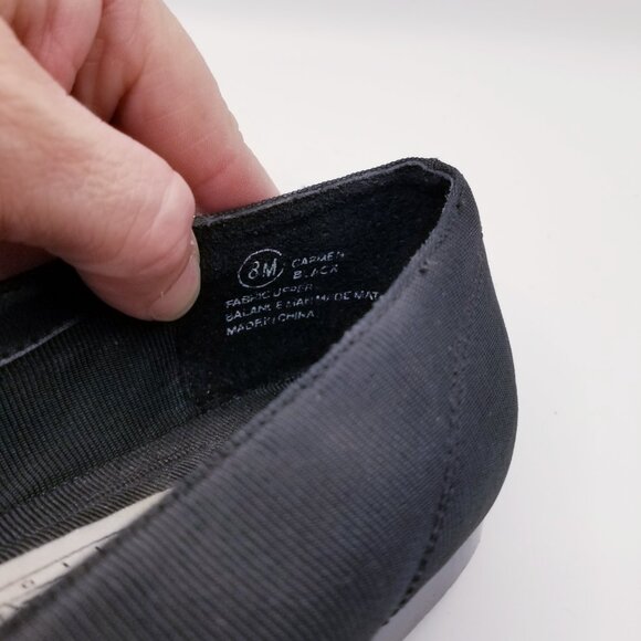 80s/90s Vintage Madeline Stuart Ribbon Bow Flats - Size 8 - Picture 7 of 8